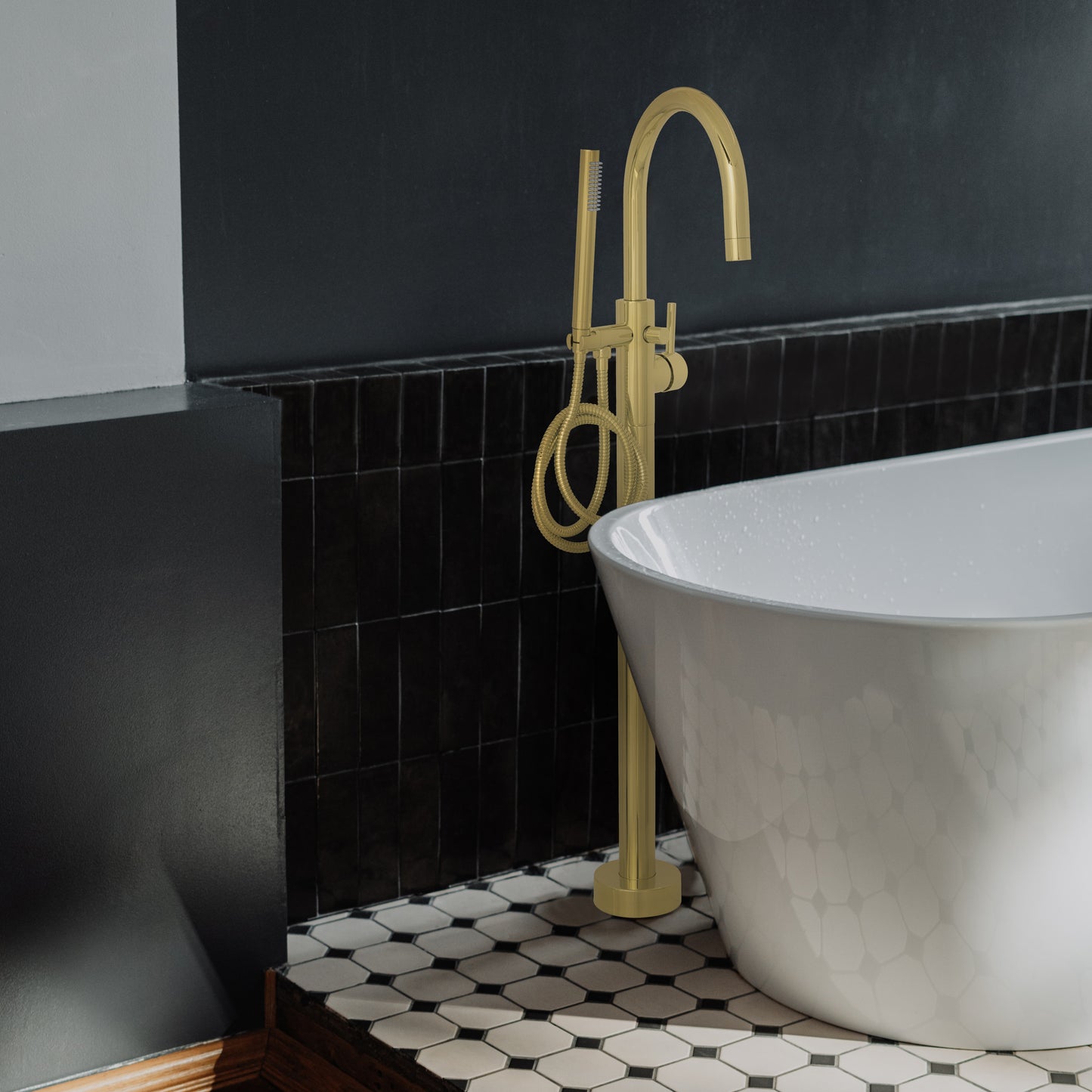 EMBY-BTF-PG - Autograph Edition Emerald Bay Bath Tub Filler in Polished Gold