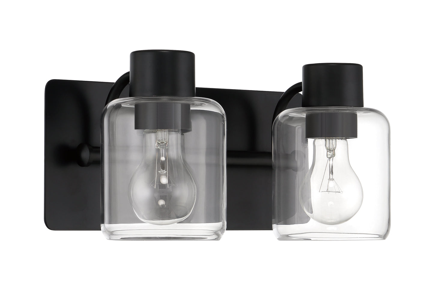 17712FB2 - Rori 2 Light 12.38" Wide Vanity Light - Flat Black