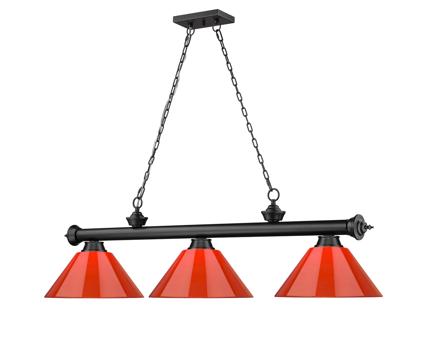 2306-3BRZ-PRD - Cordon 3 Light 57" Billiard - Bronze