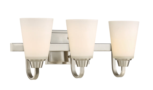 41903-BNK - Grace 3 Light 21" Wide Vanity Light - Brushed Nickel