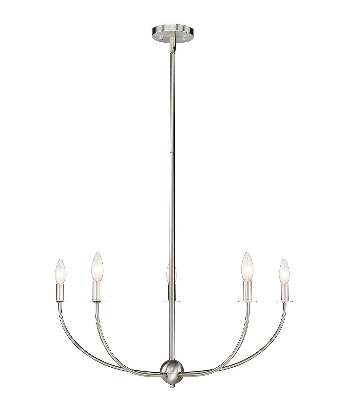 3040-32BN - Shannon 5 Light 32" Chandelier - Brushed Nickel