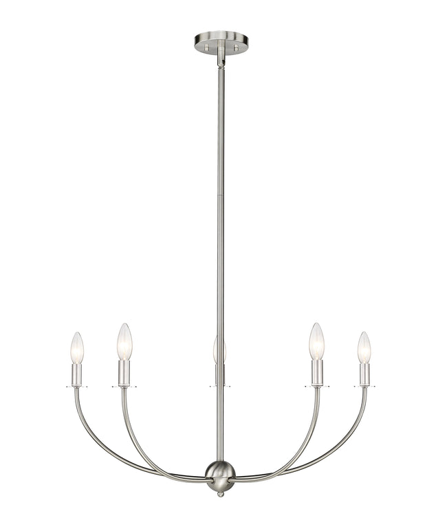 3040-32BN - Shannon 5 Light 32" Chandelier - Brushed Nickel