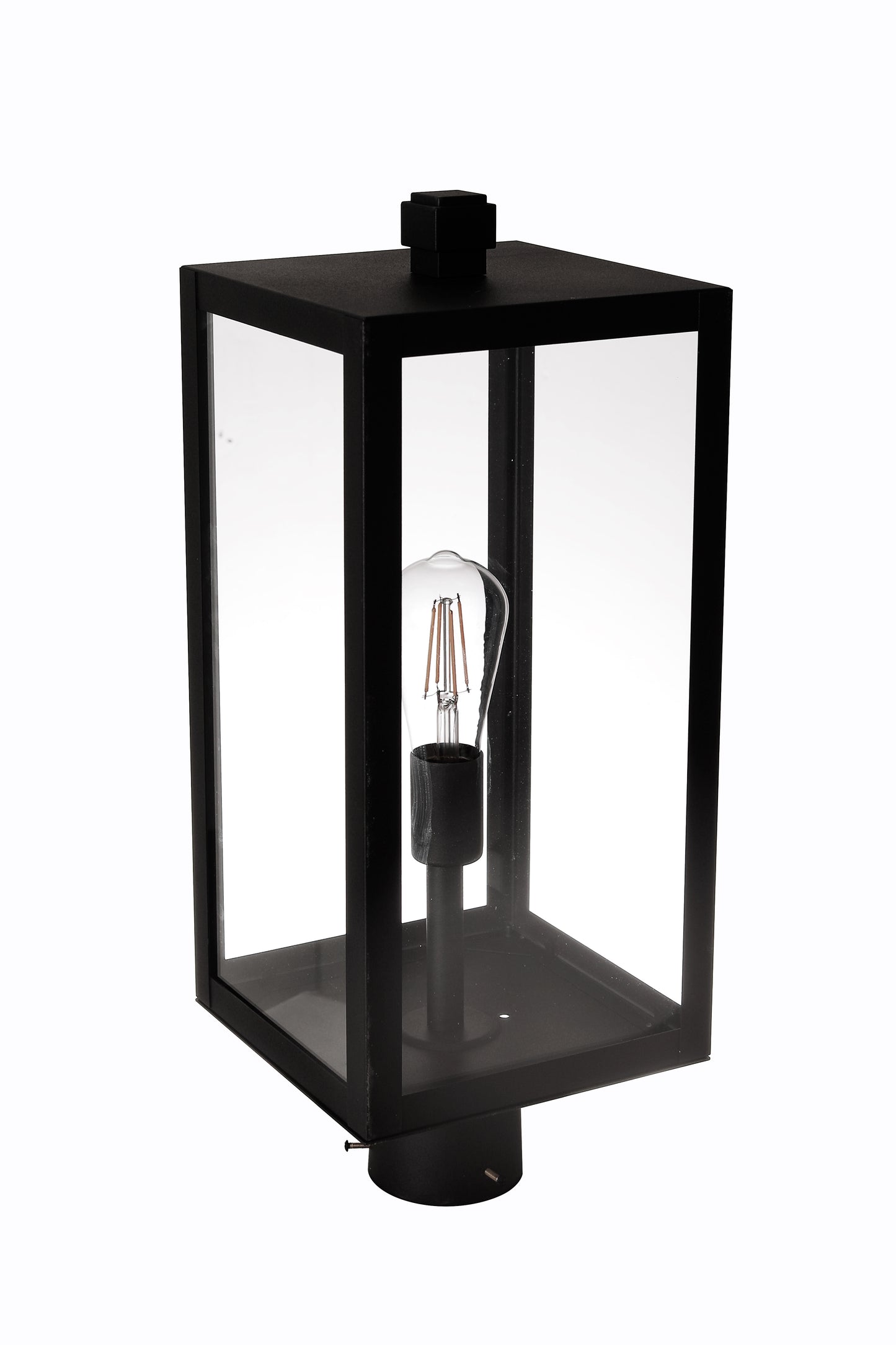ZA7125-TB - Harris 1 Light 21" High Outdoor Post - Textured Black
