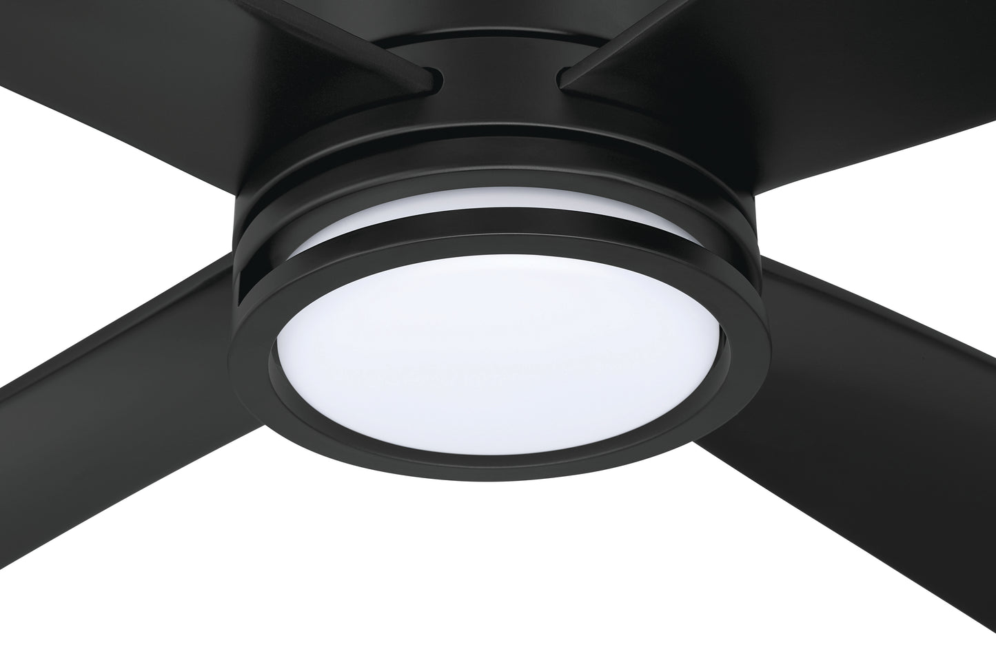 RHT52FB4 - Rhett 52" 4-Blade Indoor/Outdoor Ceiling Fan Damp Rated 52" 4 Blade Indoor Outdoor Ceiling Fan with Light Kit - Flat Black