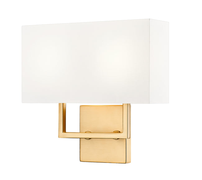 815-2S-OBR - Saxon 2 Light Wall 11" Sconce - Olde Brass
