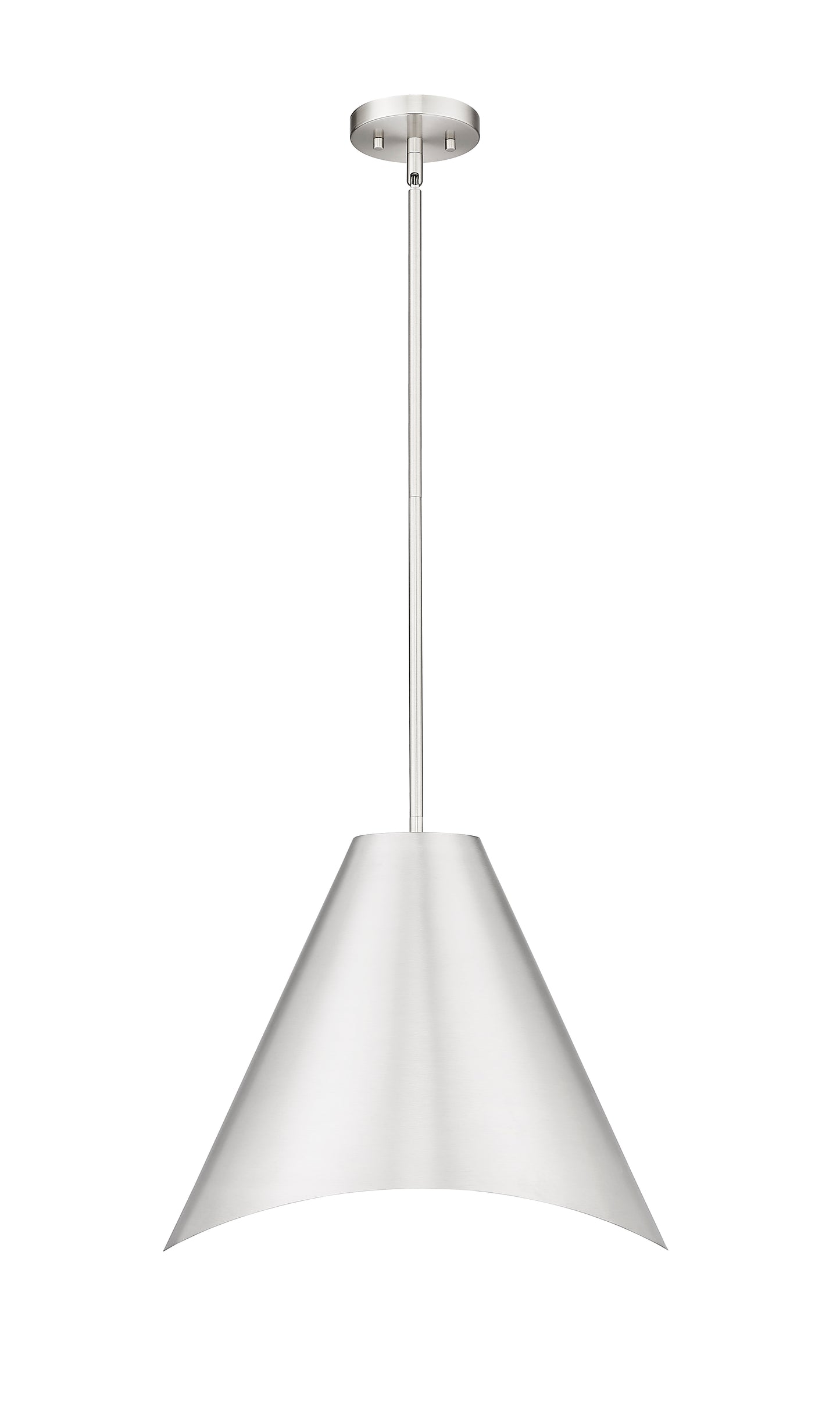 1952P18-BN - Aria 1 Light 18" Pendant - Brushed Nickel