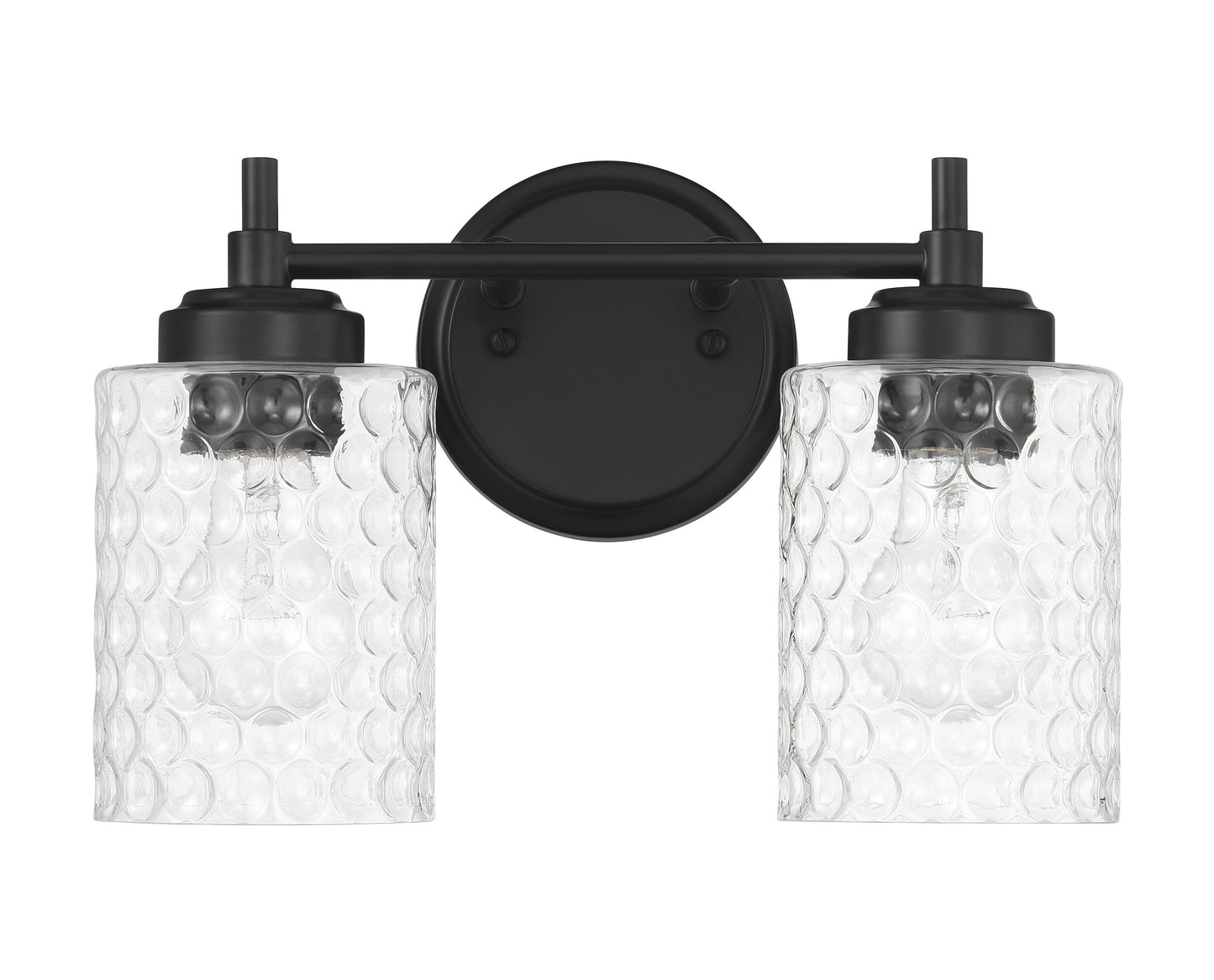 60502-FB - Claire 2 Light 12.75" Wide Vanity Light - Flat Black