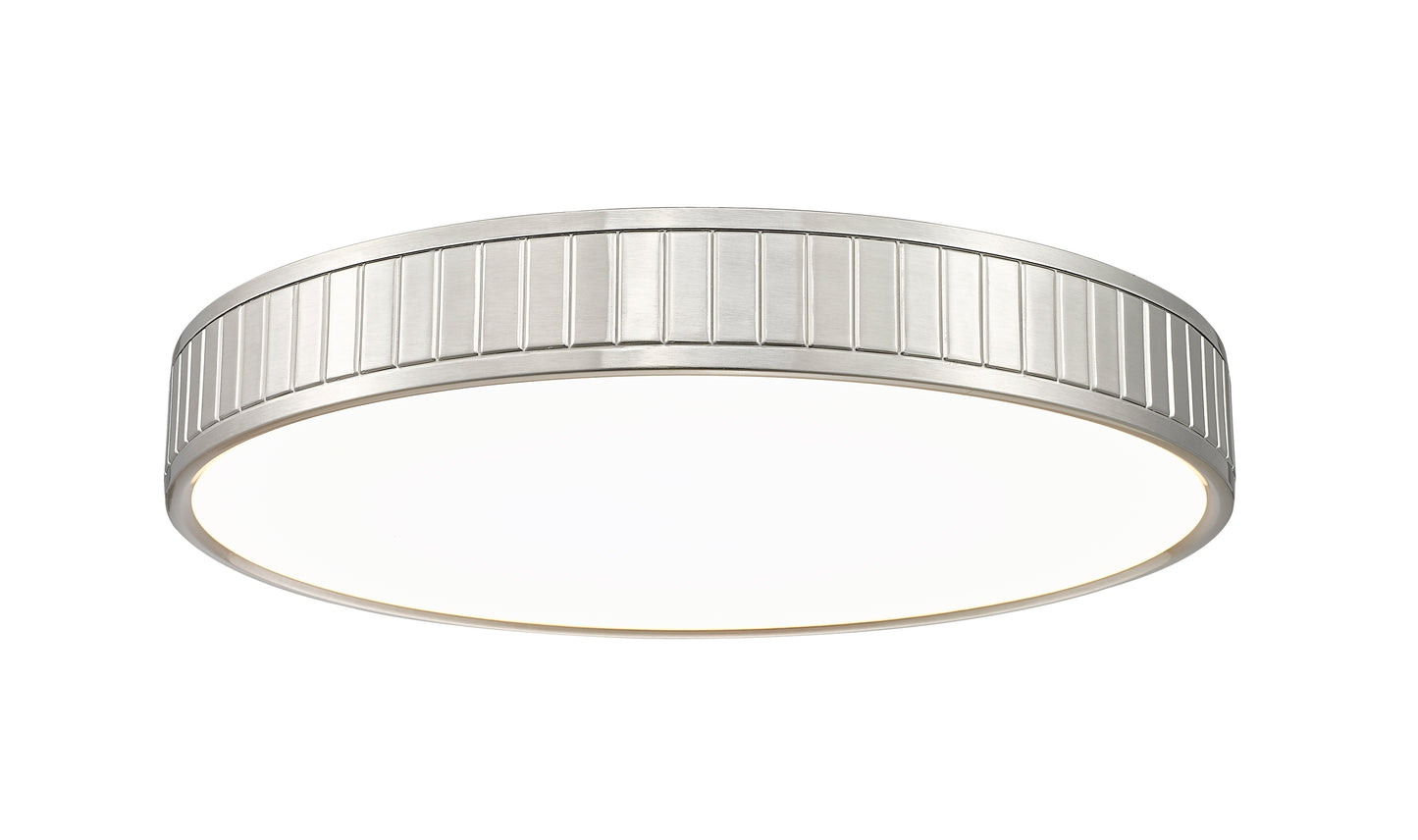 1005F20-BN-LED - Madison 1 Light Flush 20" Mount - Brushed Nickel