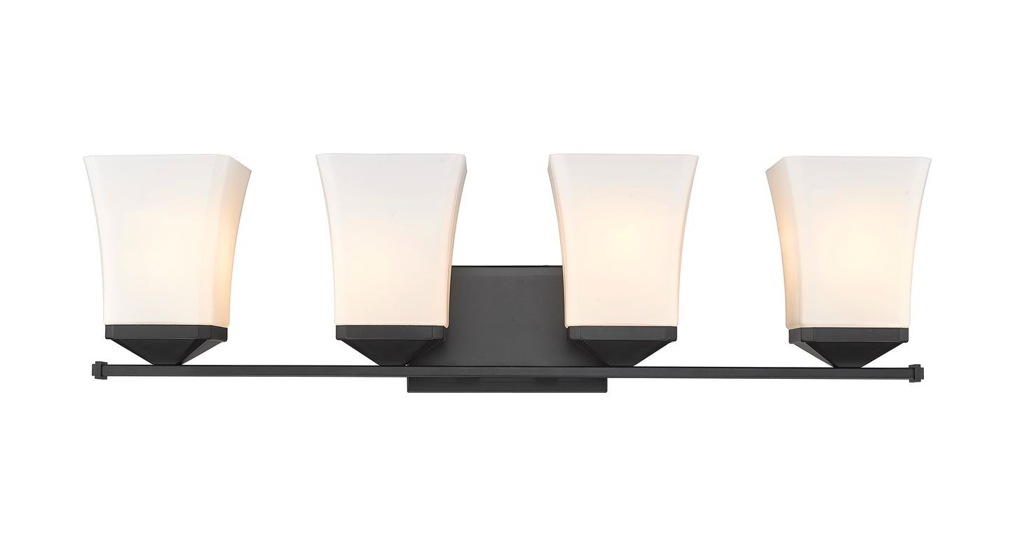 1939-4V-MB - Darcy 4 Light 28" Vanity - Matte Black