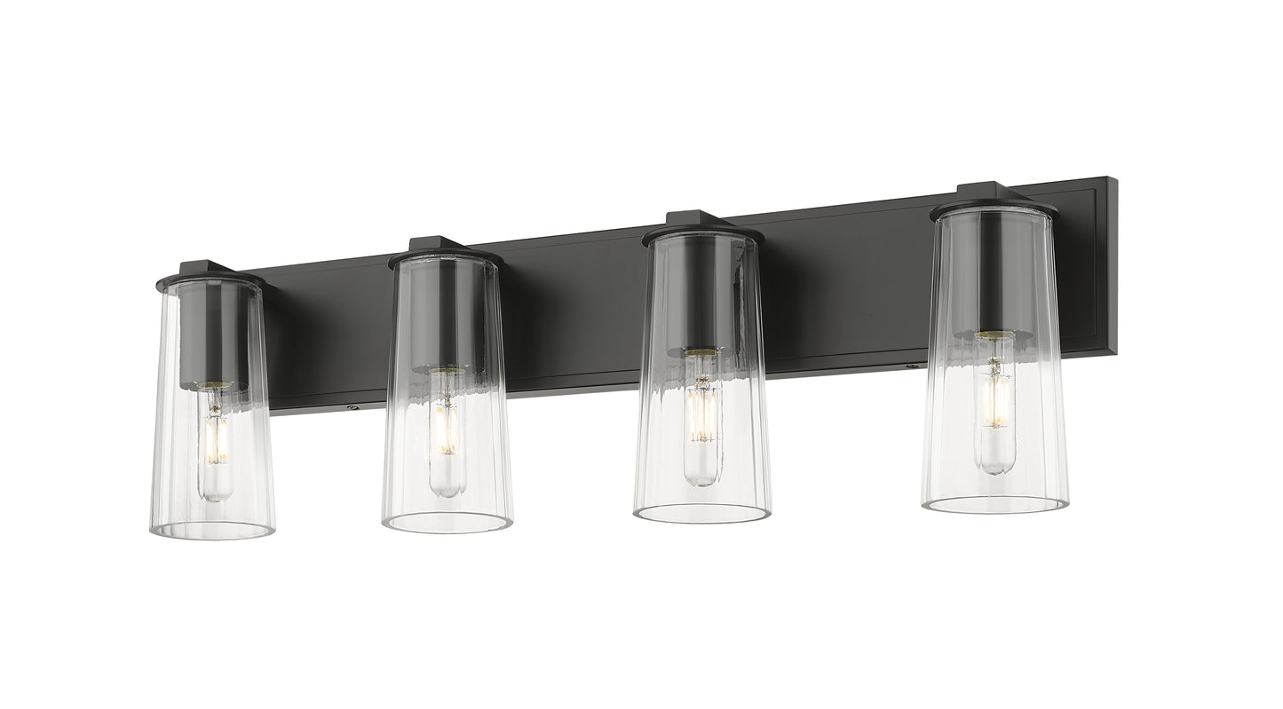 826-4V-MB - Titus 4 Light 32" Vanity - Matte Black