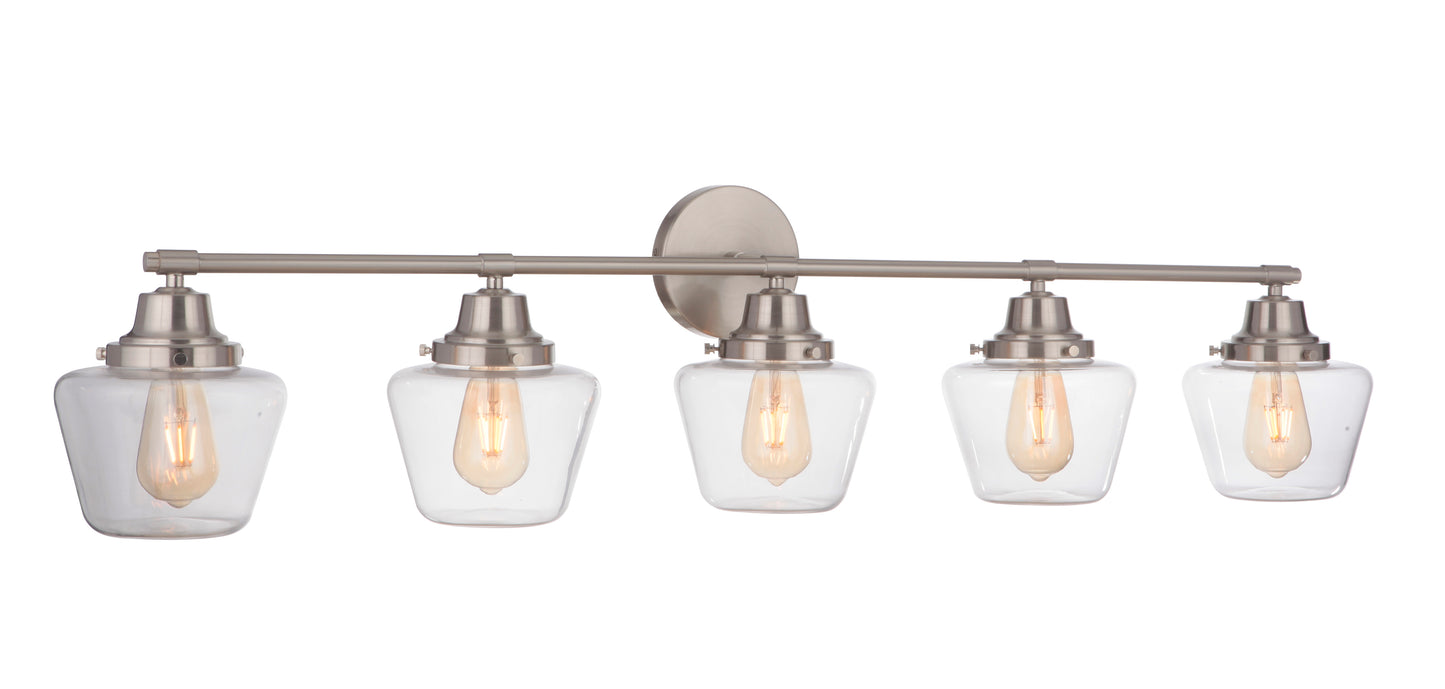 19548BNK5 - Essex 5 Light 48" Wide Vanity Light - Brushed Nickel