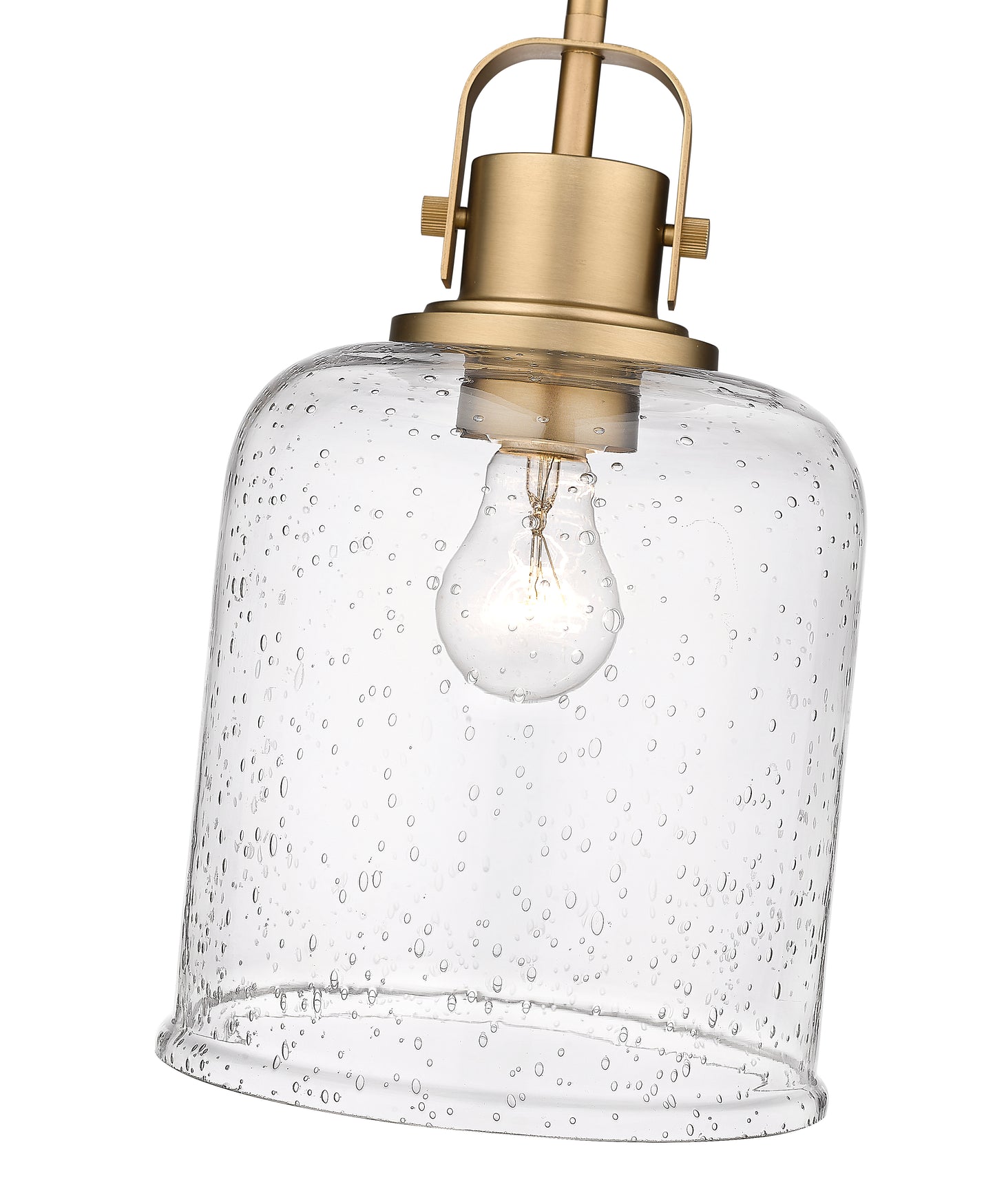 340P8-HG - Kinsley 1 Light 8" Pendant - Heirloom Gold