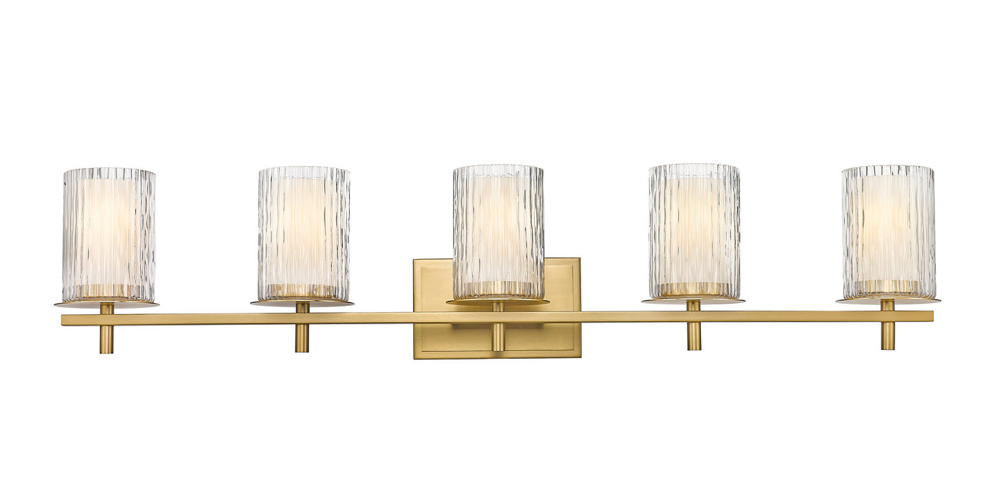 1949-5V-MGLD - Grayson 5 Light 40" Vanity - Modern Gold