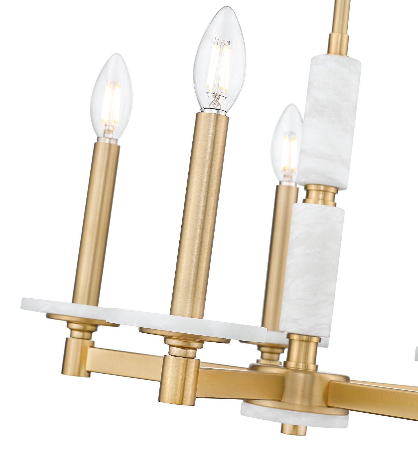 3045-5MGLD - Kaden 5 Light 18" Chandelier - Modern Gold