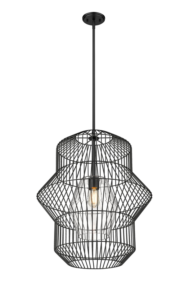 1941P24-MB - Orsay 1 Light 24" Pendant - Matte Black