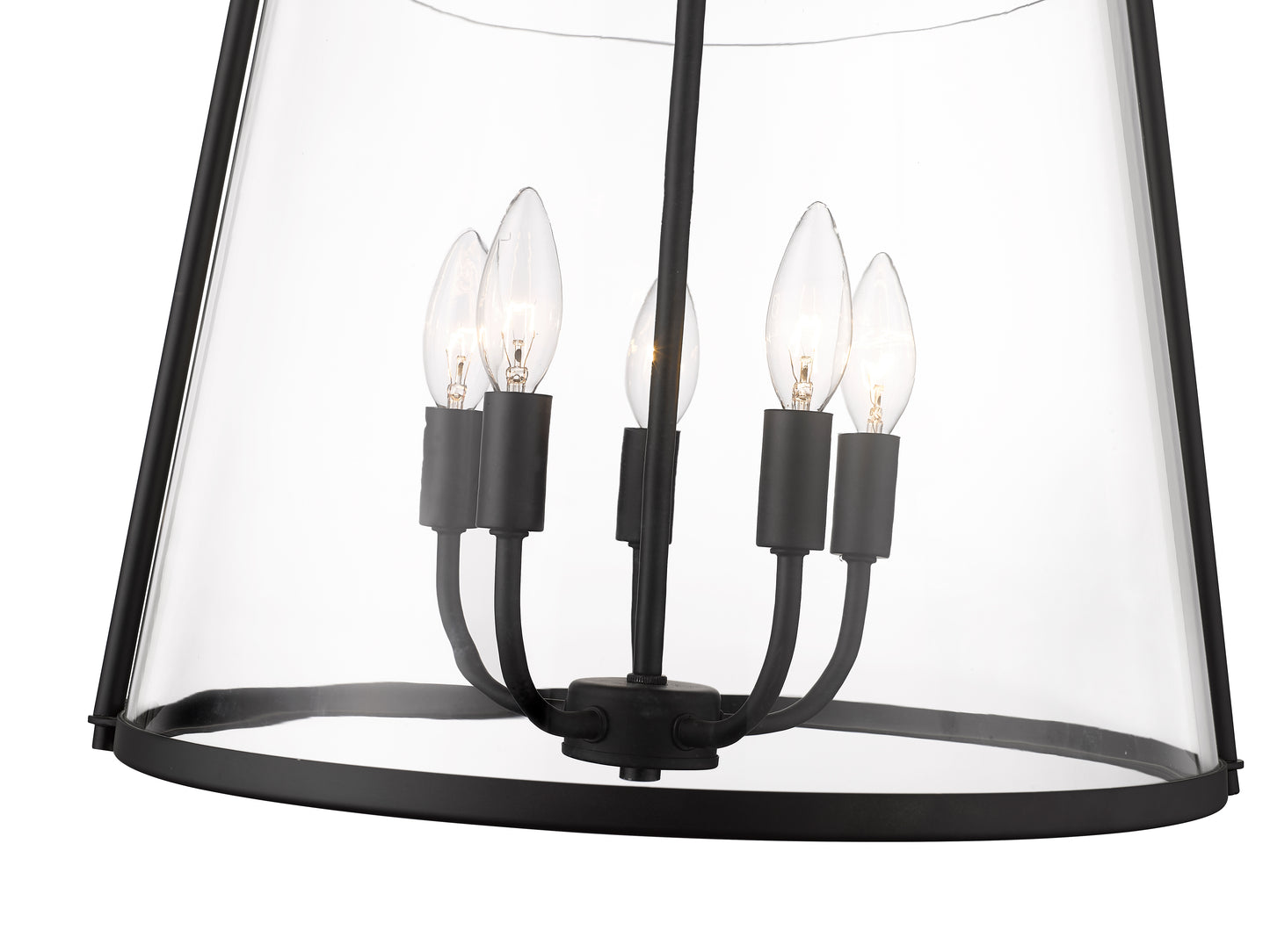 3041P18-MB - Archis 5 Light 18" Pendant - Matte Black