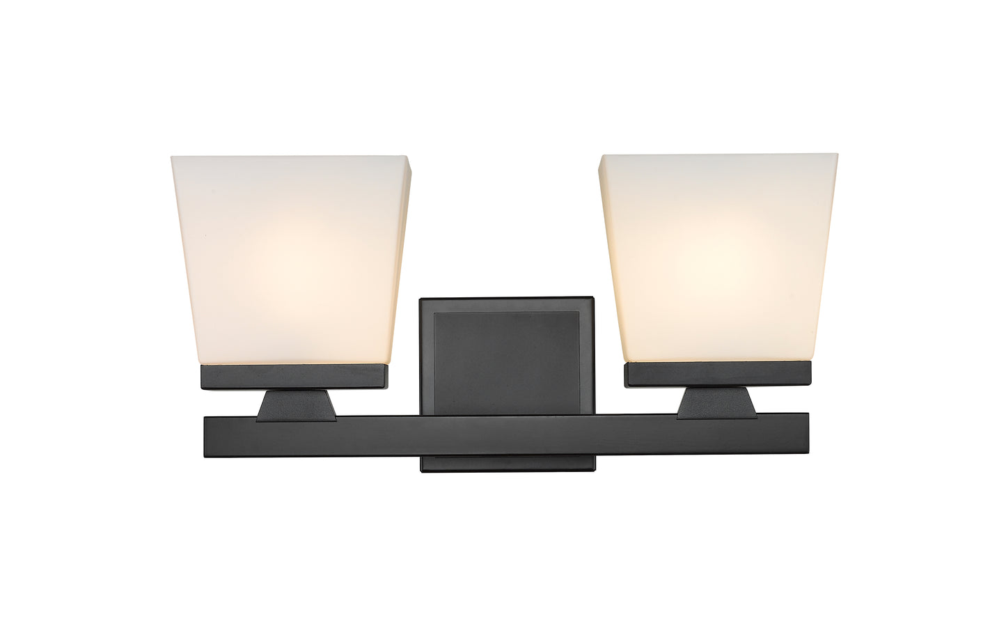 1937-2V-MB - Astor 2 Light 16" Vanity - Matte Black
