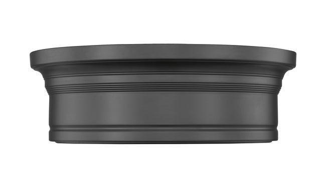 7702F12-MB-LED - Bentley 1 Light Flush 12" Mount - Matte Black