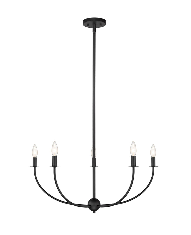 3040-32MB - Shannon 5 Light 32" Chandelier - Matte Black