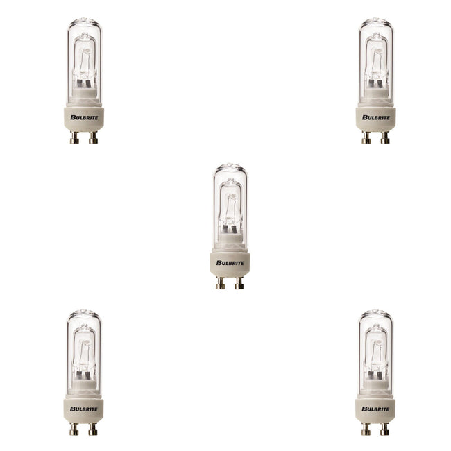 617050 - Dimmable Clear DJD Halogen GU10 Base Light Bulb - 50 Watt - 2900K - 5 Pack