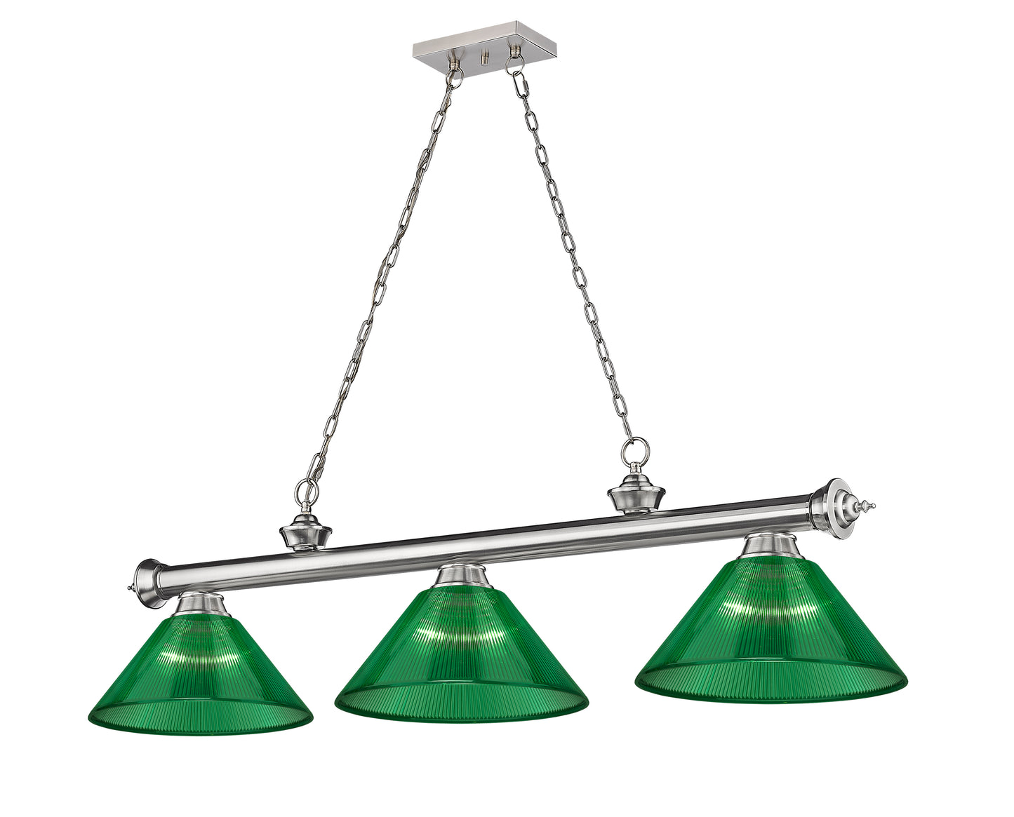 2306-3BN-ARG - Cordon 3 Light 57" Billiard - Brushed Nickel