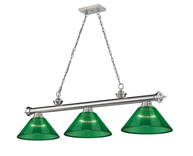 2306-3BN-ARG - Cordon 3 Light 57" Billiard - Brushed Nickel