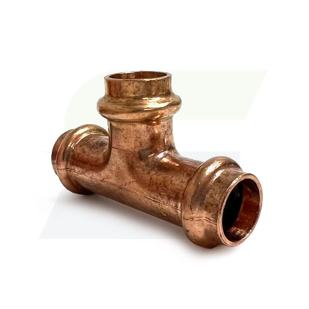 PC611 - Copper 1/2" x 1/2" x 3/4" Press Tee