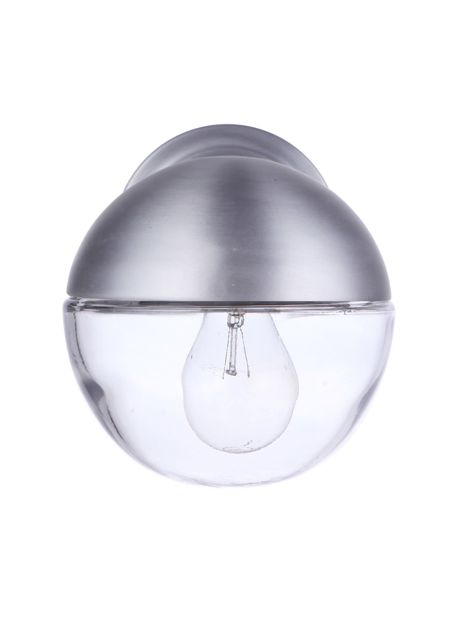 ZA3404-SA - Evie 1 Light 7.25" High Outdoor Wall Lantern - Satin Aluminum