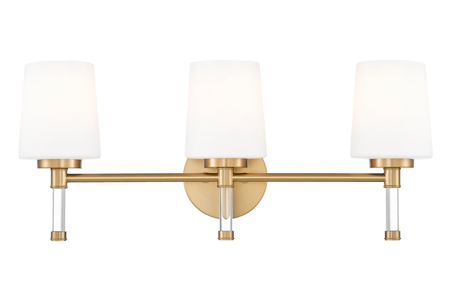 7700-3V-MGLD - Henri 3 Light 24" Vanity - Modern Gold