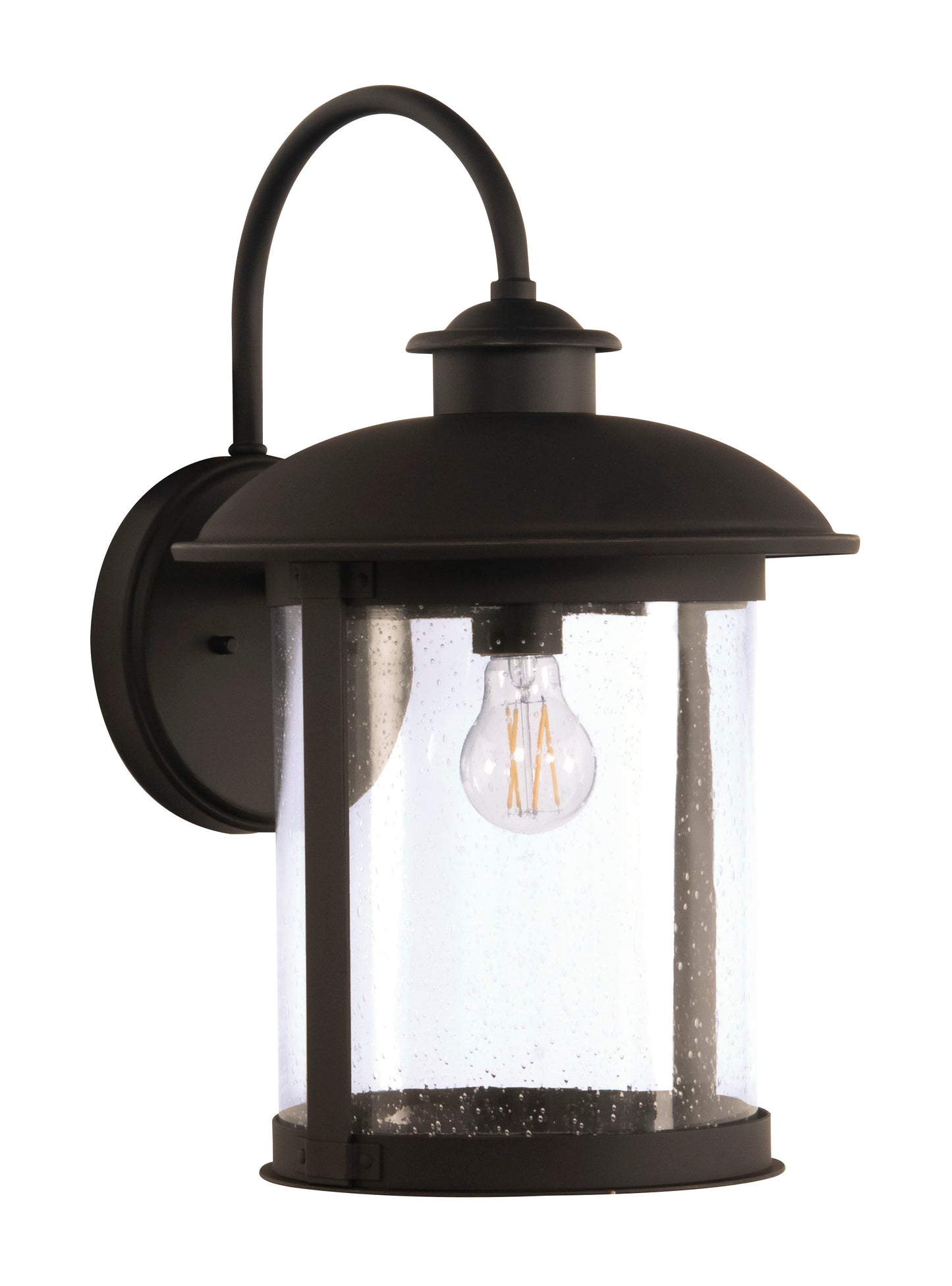 ZA3224-DBG - O'Fallon 1 Light 18" High Outdoor Wall Lantern - Dark Bronze Gilded