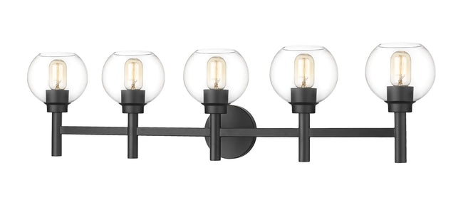 7502-5V-MB - Sutton 5 Light 40" Vanity - Matte Black