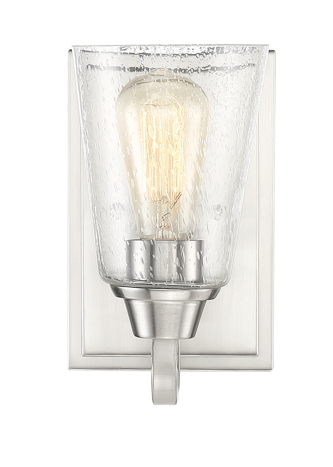 41901-BNK-CS - Grace 1 Light 8.5" High Wall Sconce - Brushed Nickel