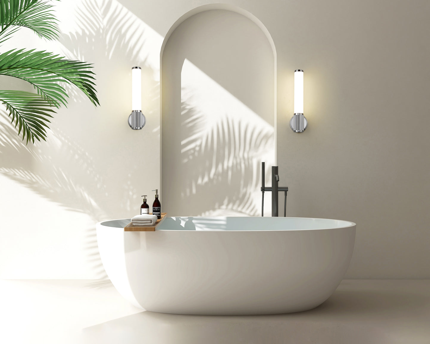1021-1S-CH-LED - Solange 1 Light Wall 16" Sconce - Chrome