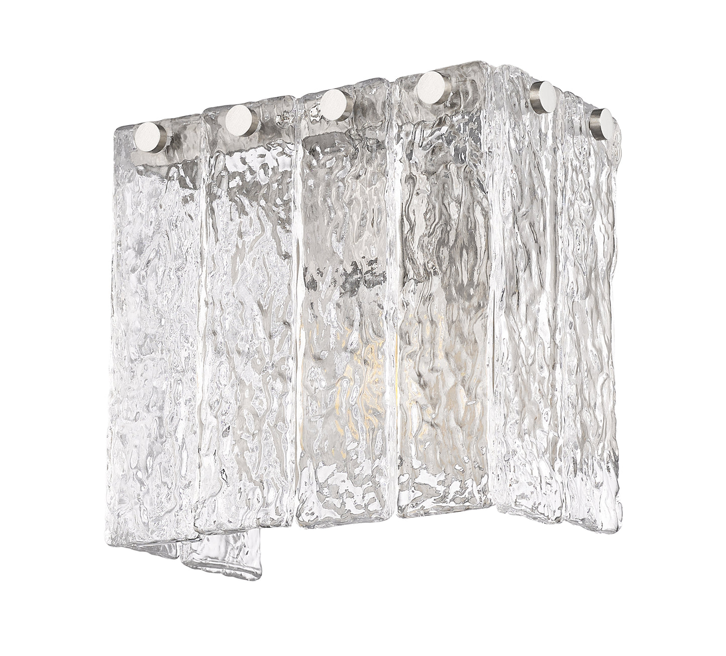 1943-1S-BN - Glacier 1 Light Wall 7" Sconce - Brushed Nickel