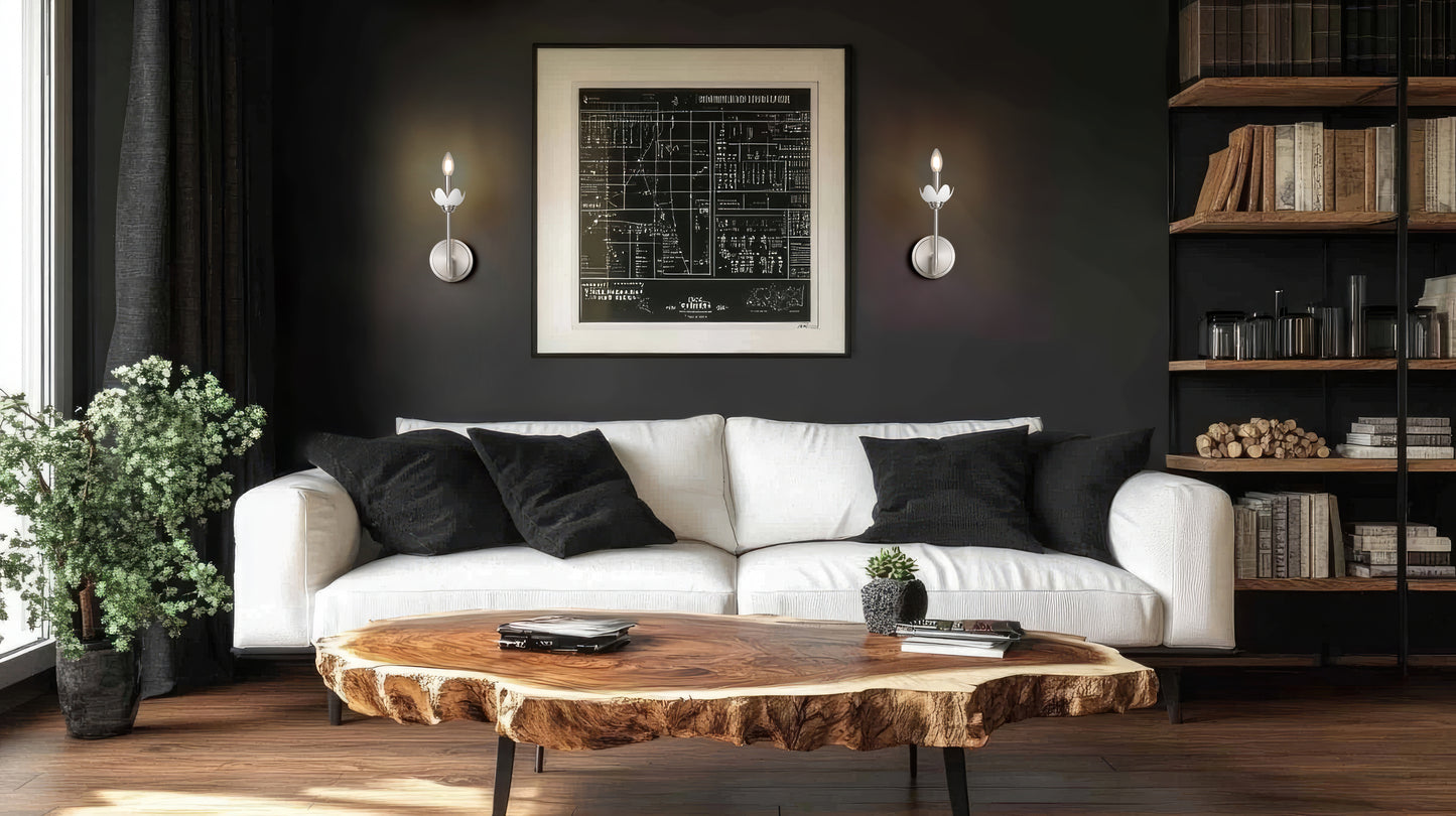 352-1S-BN - Allistair 1 Light Wall 12" Sconce - Brushed Nickel