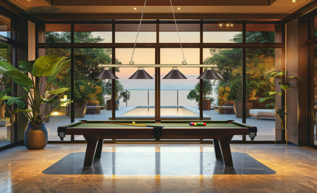 2306-4HBR-BRZ15 - Cordon 4 Light 81" Billiard - Heritage Brass