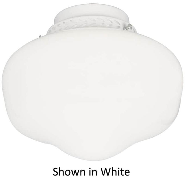 LK3-AN-LED - Cased White Glass w/1x9w LED- AN