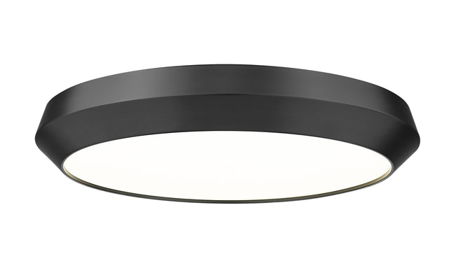 7701F20-MB-LED - Quasars 1 Light Flush 20" Mount - Matte Black