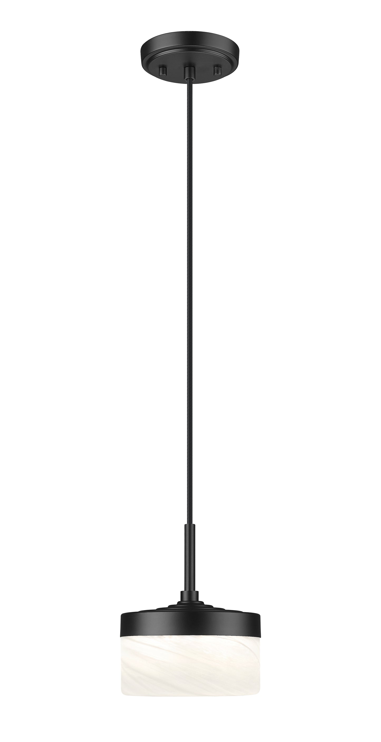 827P6-MB-LED - Renaud 1 Light 7" Pendant - Matte Black