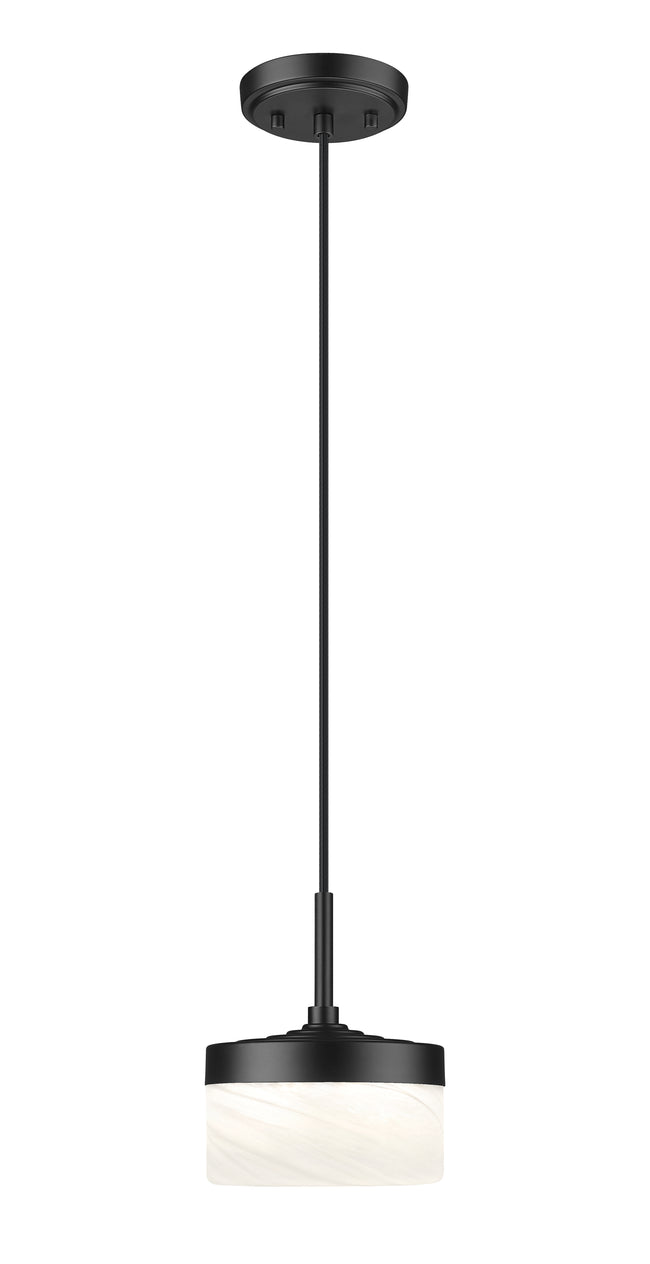 827P6-MB-LED - Renaud 1 Light 7" Pendant - Matte Black