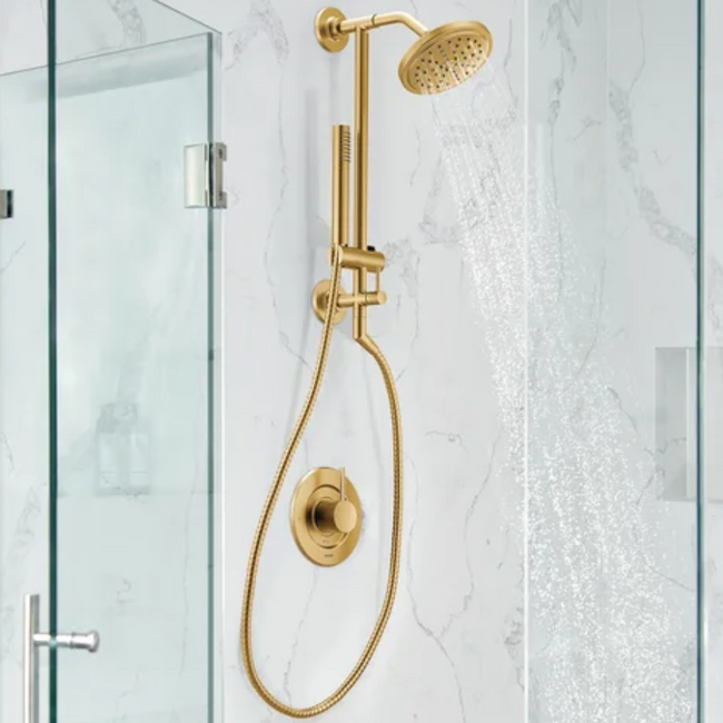 6345EPBG - Moen One-Function 8" Diameter Spray Head Eco-Performance Rainshower - Brushed Gold