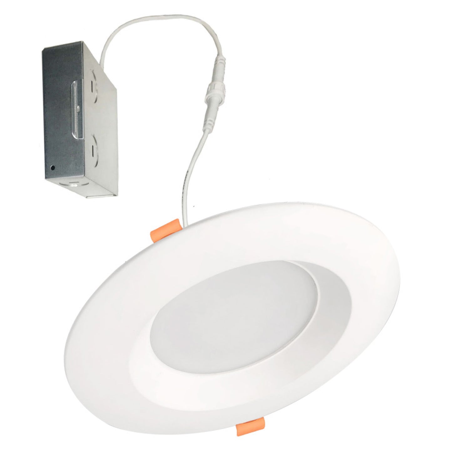 773301 - LED 4" Round Recessed Downlight Fixture with Metal Jbox, 75 Watt Equivalent, 5 CCT - 27/30/35/40/50K