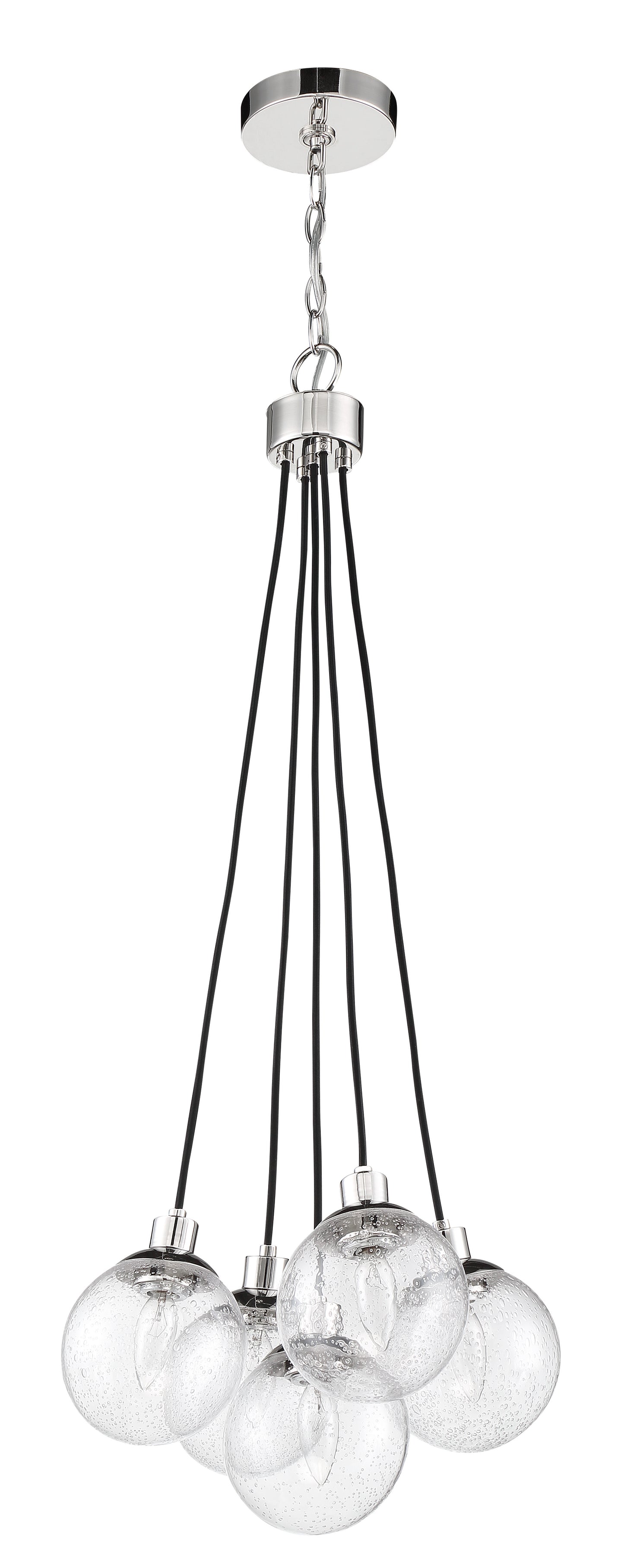 53395-CH - Que 5 Light 14.75" Wide Pendant - Chrome