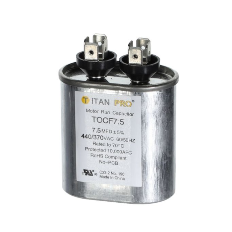 TOCF7.5 - TITAN PRO CAPACITOR 7.5MFD 440/370V OVAL