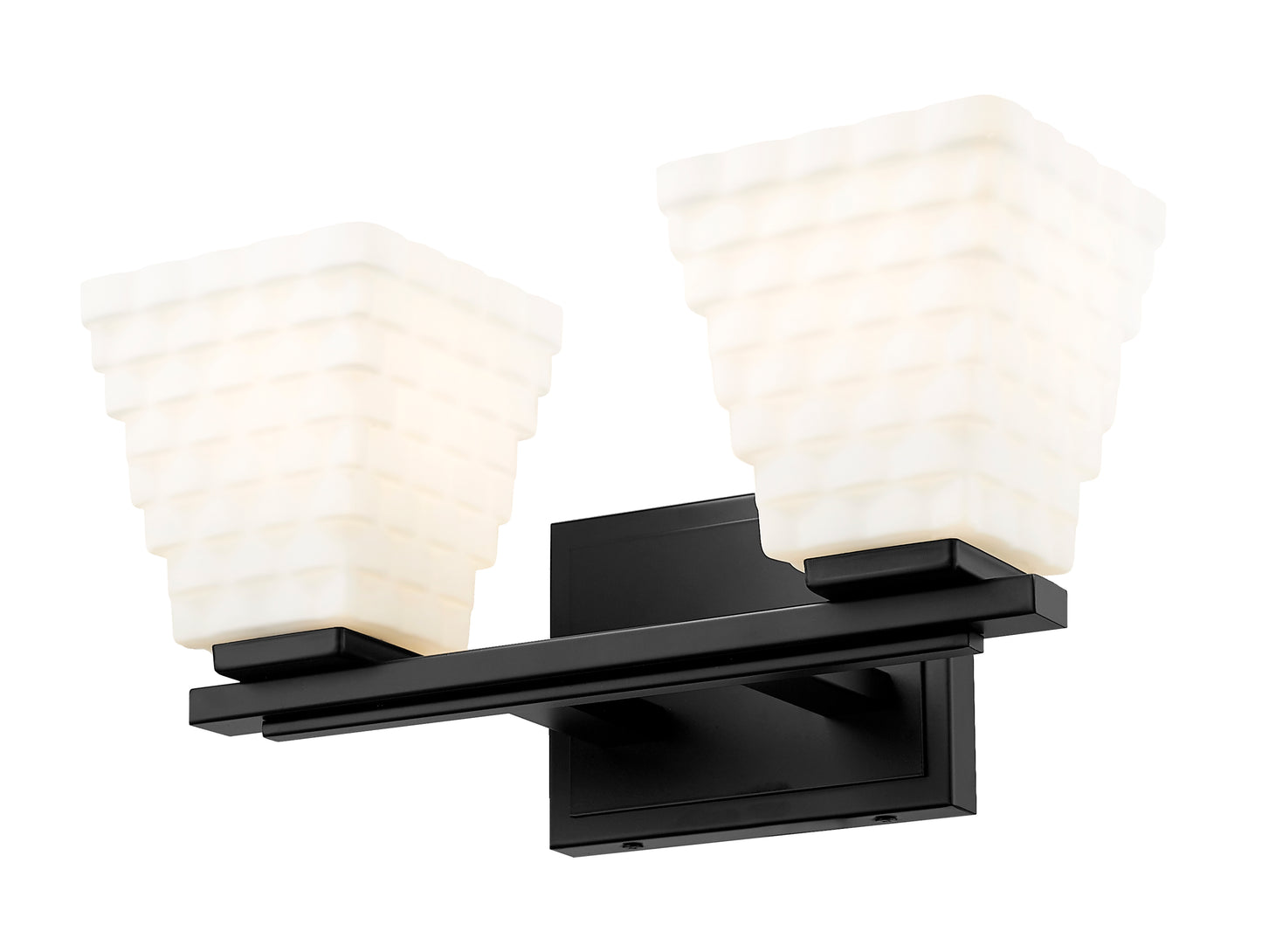 7514-2V-MB - Annalise 2 Light 14" Vanity - Matte Black