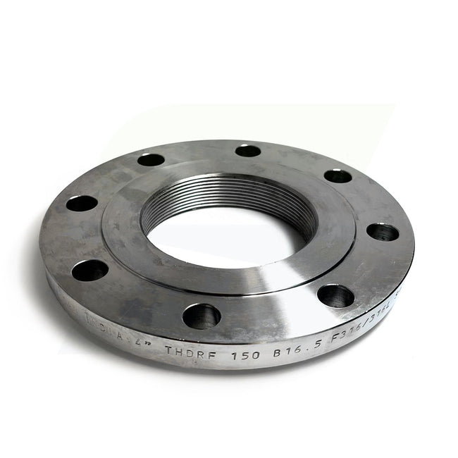 A635-40 - 2-1/2" 316 Stainless Steel Threaded Flange - Raised Face - 150#