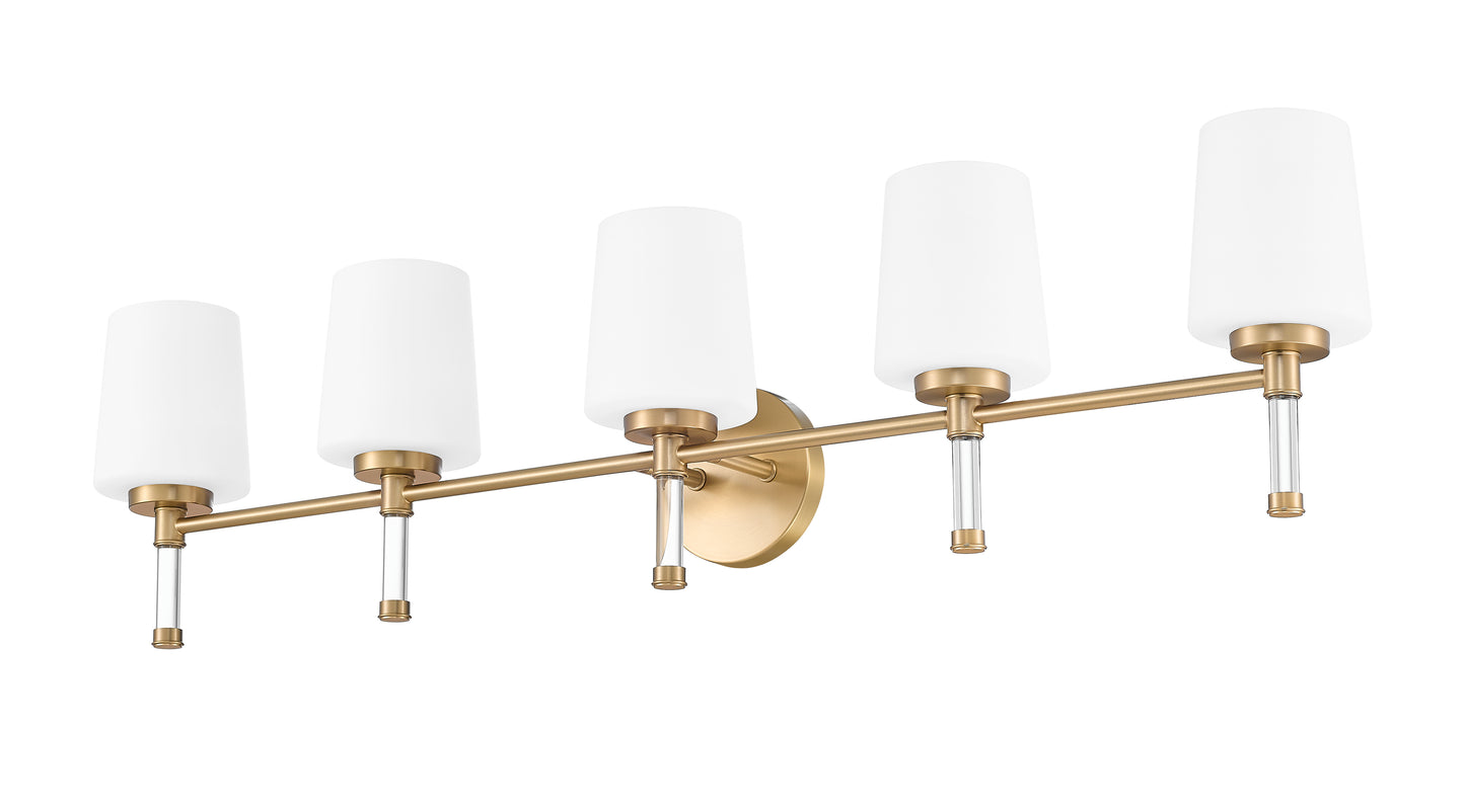 7700-5V-MGLD - Henri 5 Light 42" Vanity - Modern Gold