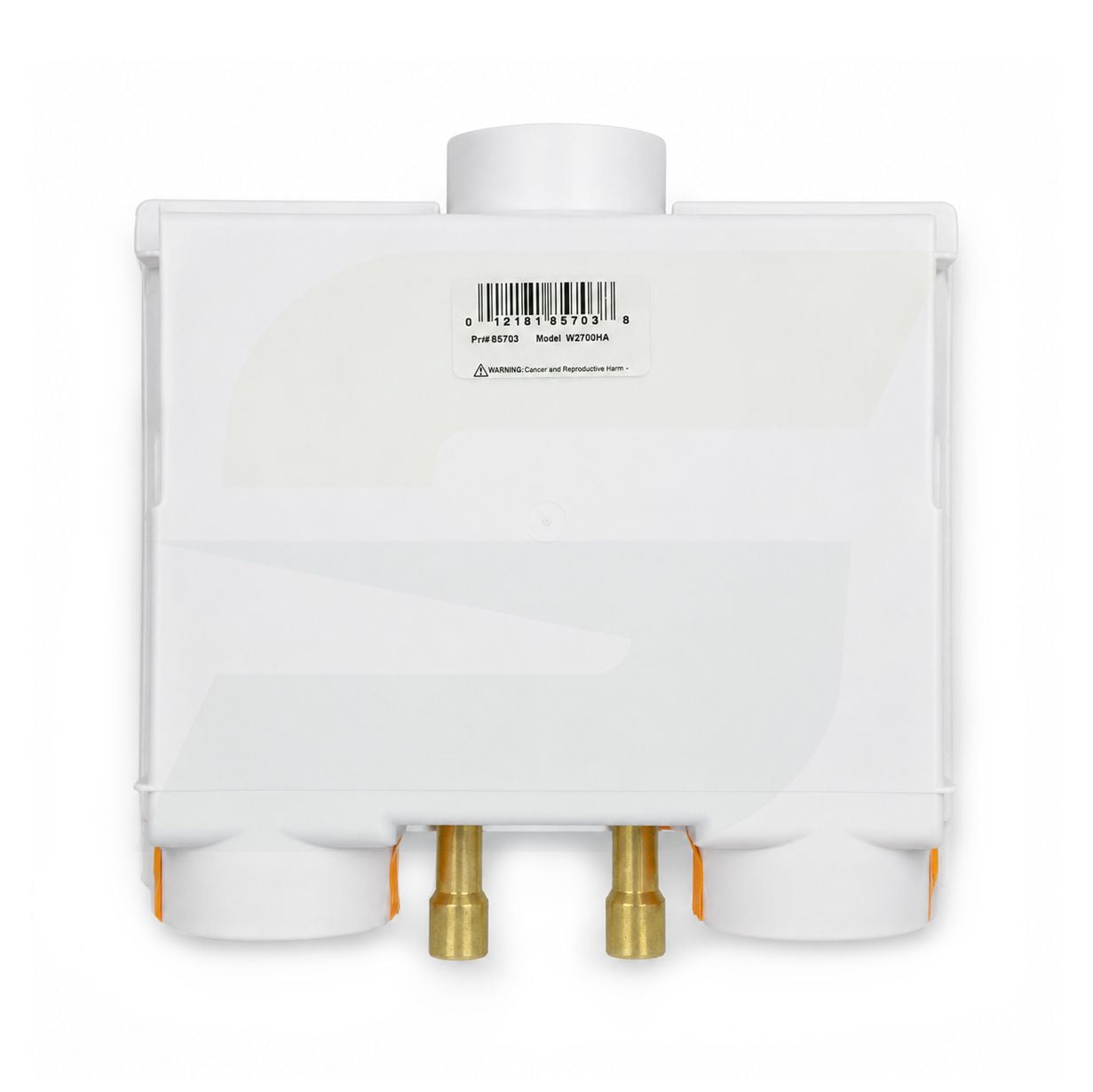 85703 - DU-All Dual Drain Washing Machine Outlet Box - Brass Quarter Turn Valves with Arrestors - 1/2" Sweat