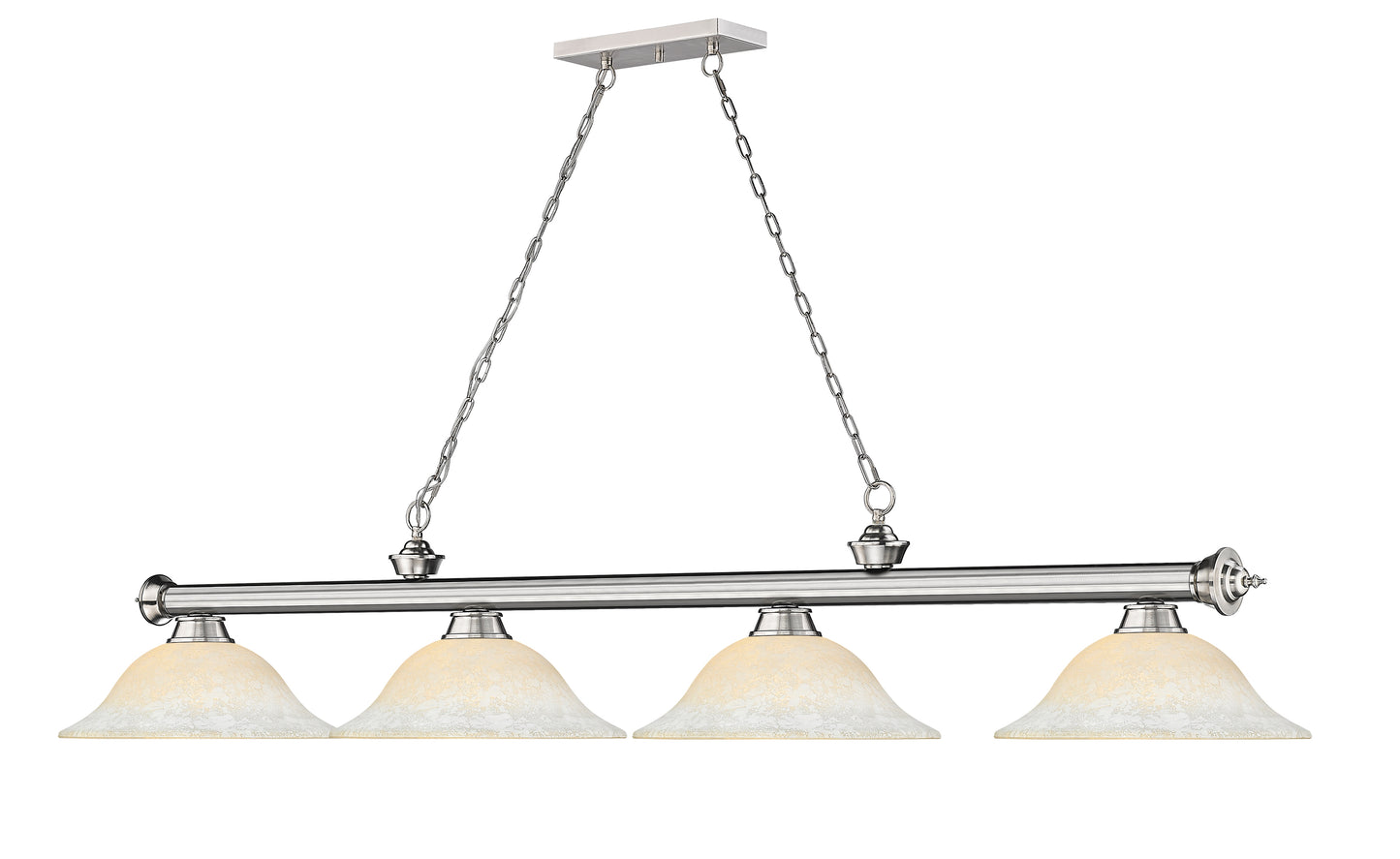 2306-4BN-WM16 - Cordon 4 Light 82" Billiard - Brushed Nickel