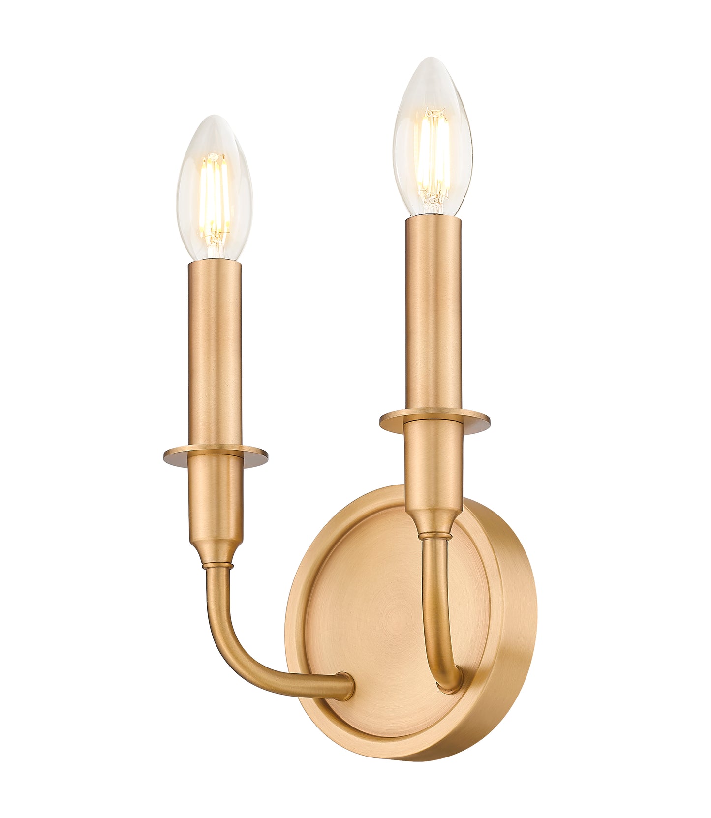 3049-2S-RB - Tova 2 Light Wall 13" Sconce - Rubbed Brass